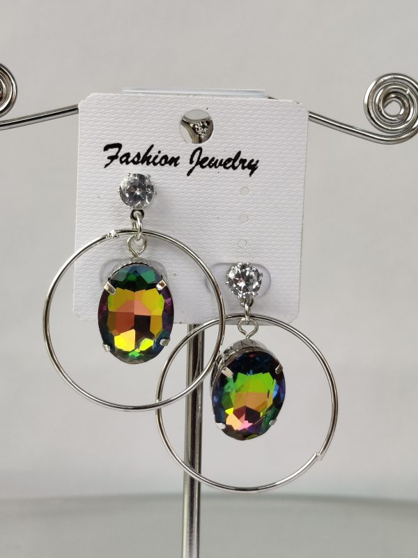 colored earring mirror